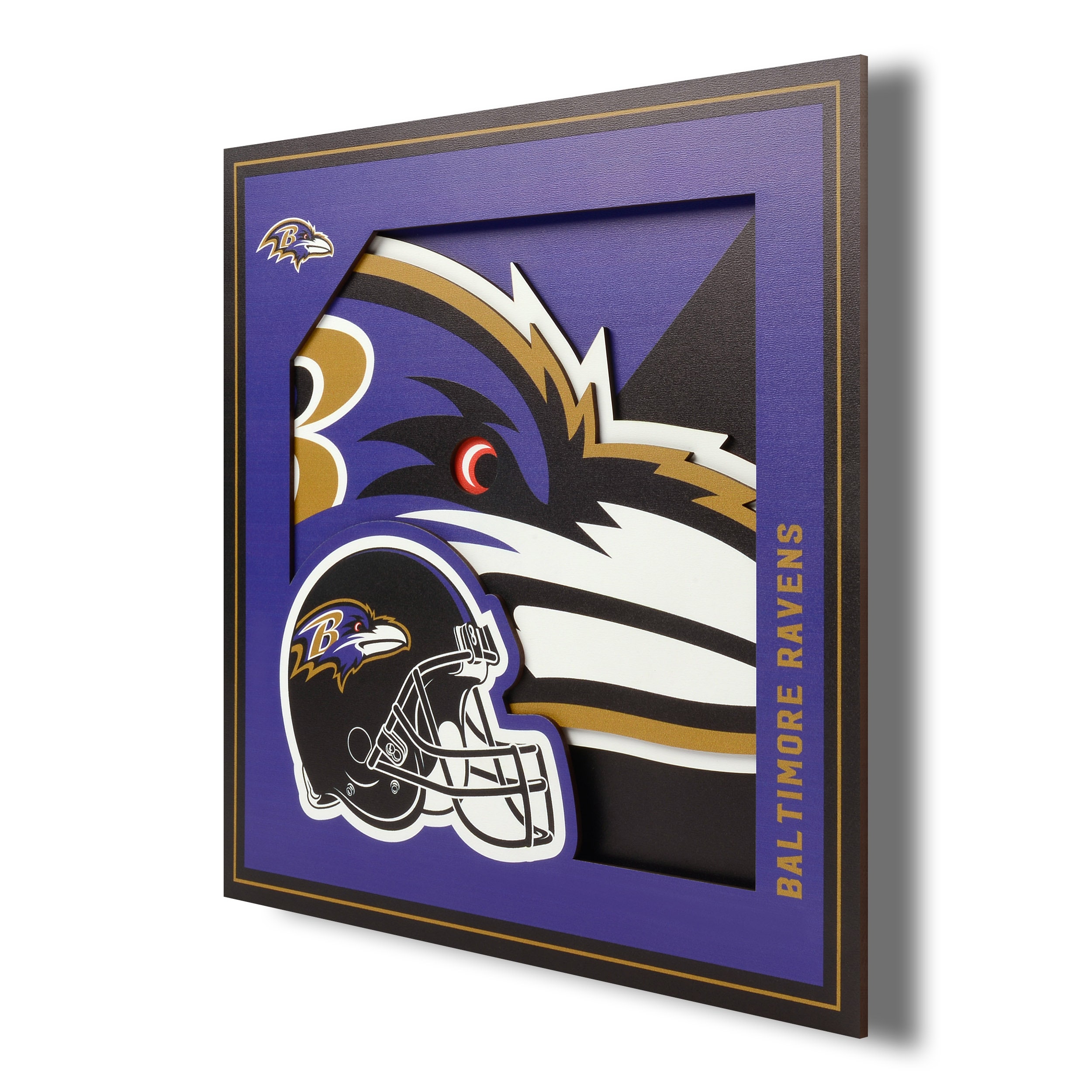 NFL Minnesota Vikings 3D Logo Series Wall Art - 12x12