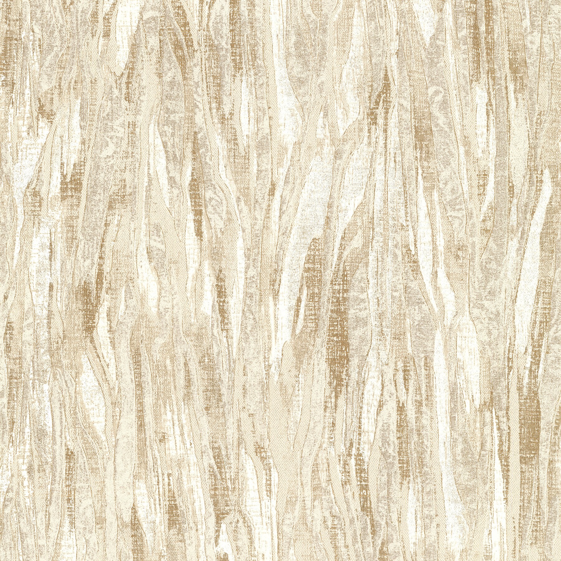 A-Street Prints 4019-86486 Lustre 57.5-Sq. Feet Gold Non-woven Wood Unpasted Wallpaper