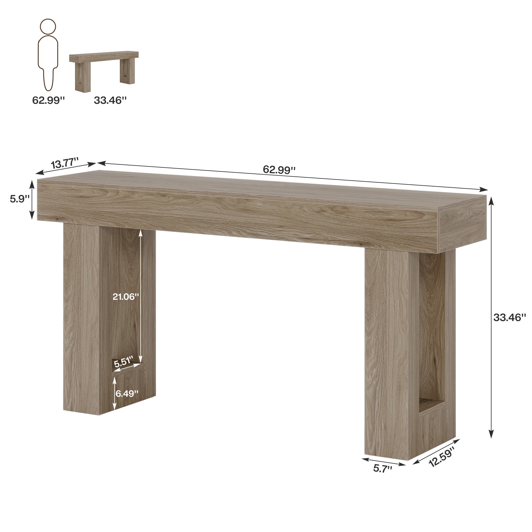 Tribesigns LWFD-JW0936 Console-Sofa-Tables - View #5