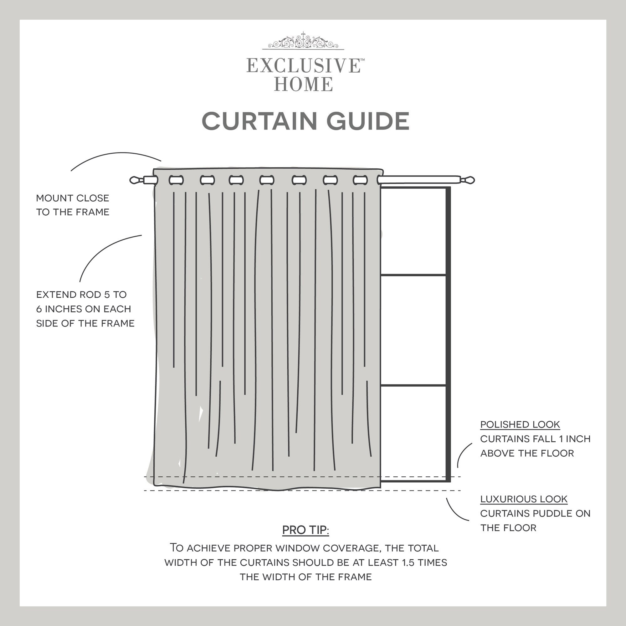 Exclusive Home EH8446-01-1-96G curtains - View #6