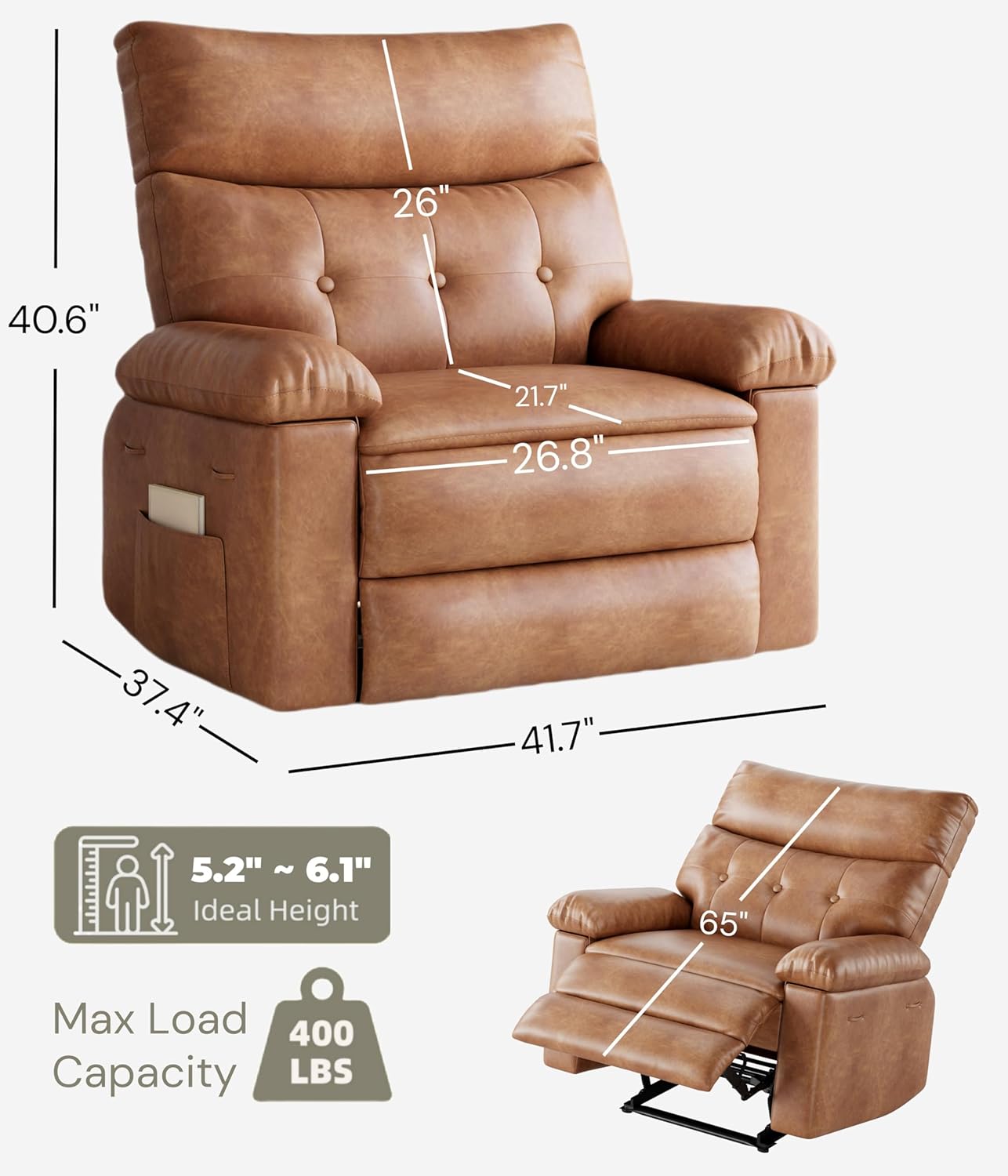 Garvee LOWTHT-PHO-337WG3KG recliners - View #2