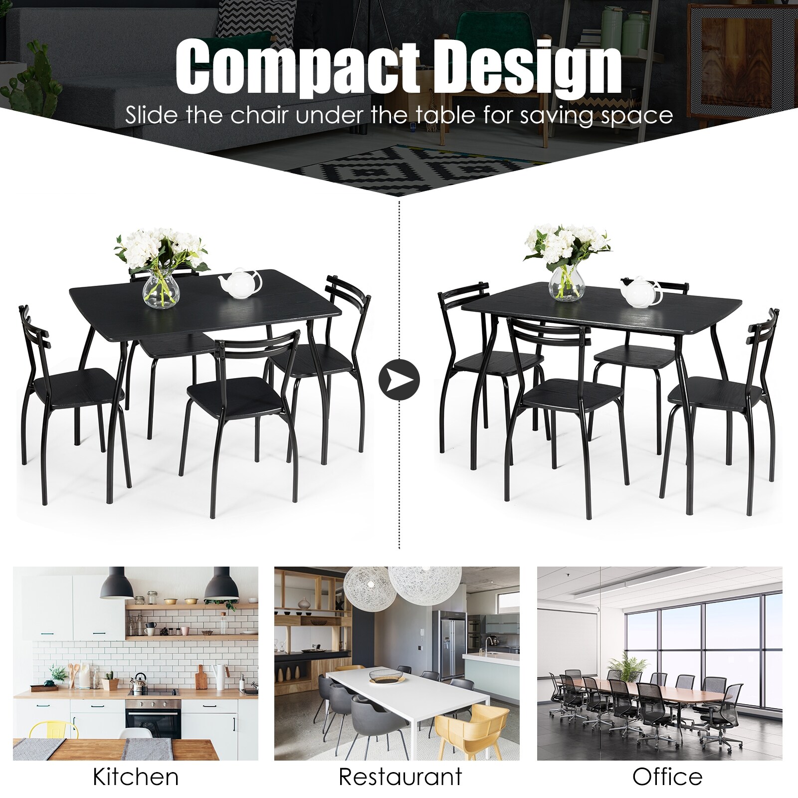 Slickblue D-CO-37266WH Dining-Sets - View #2