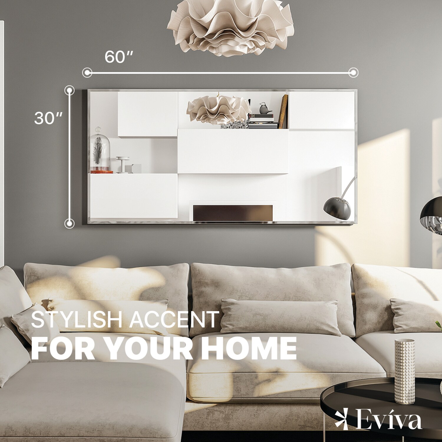 Eviva EVMR-60X30-CH Decor-Mirrors - View #2