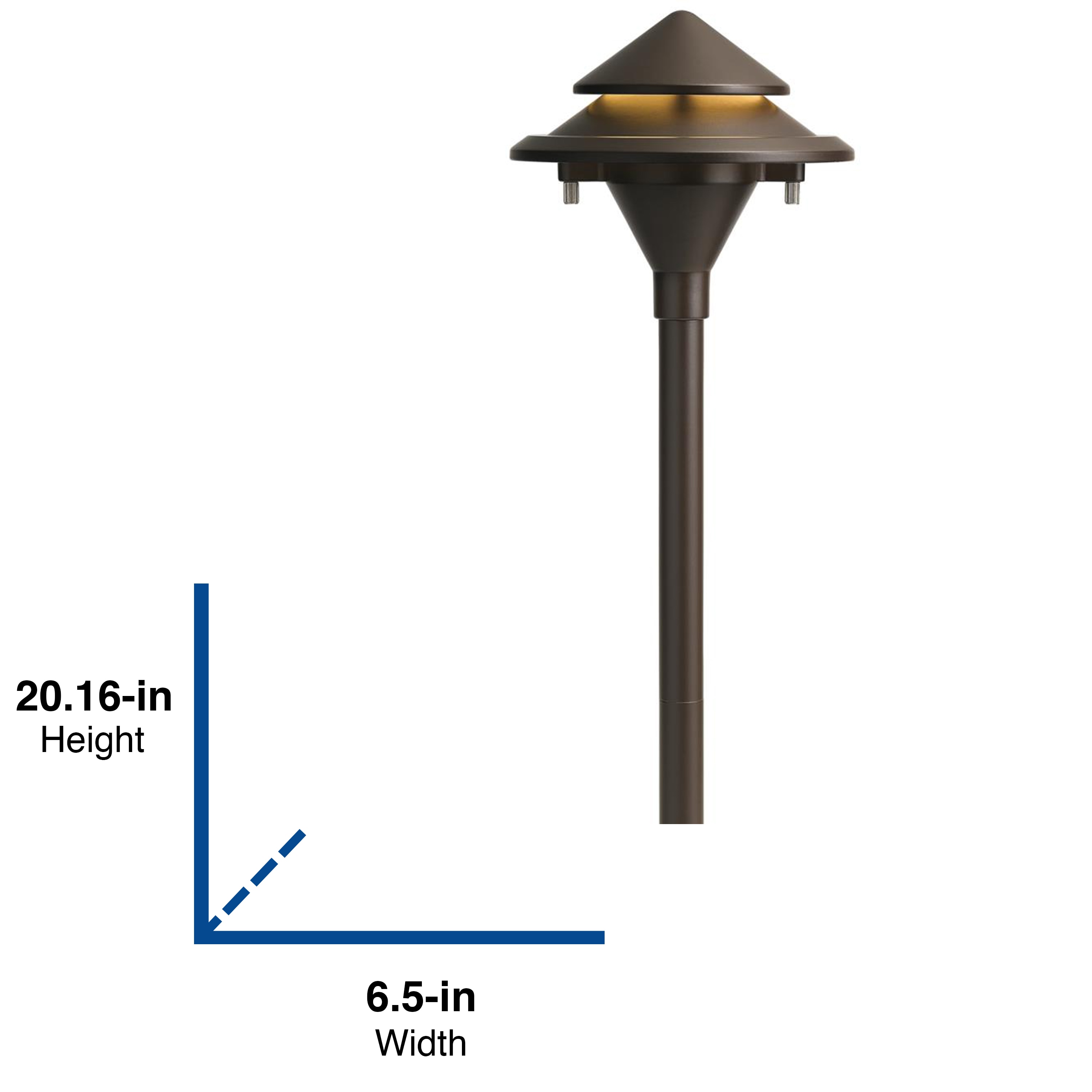 Kichler 200 Lumen 3 Watt Olde Bronze Low Voltage Hardwired LED