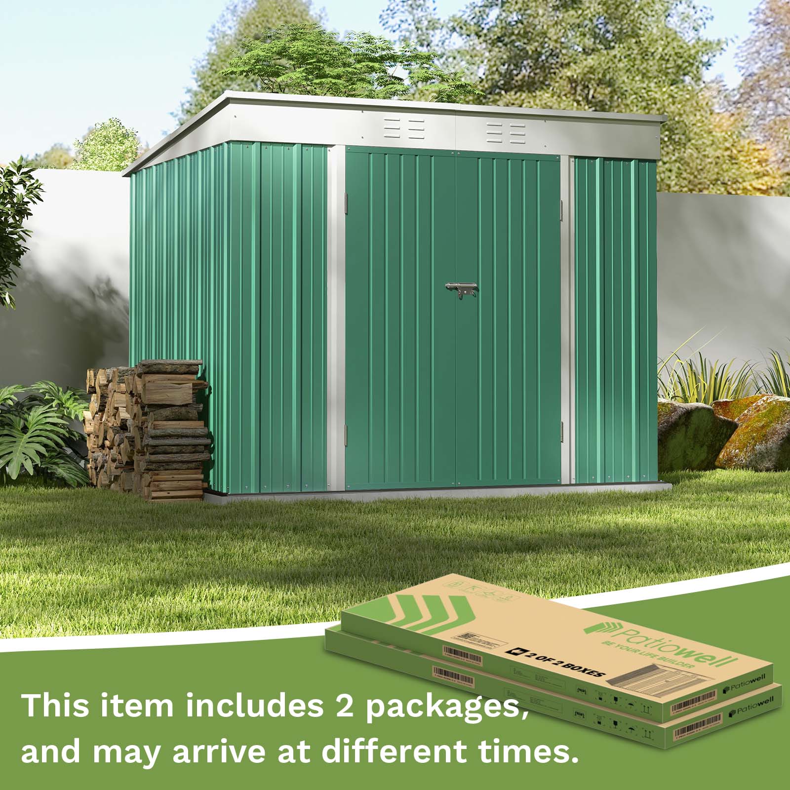 Patiowell WES-PS23-0288A-9 Metal-Storage-Buildings-Sheds - View #7