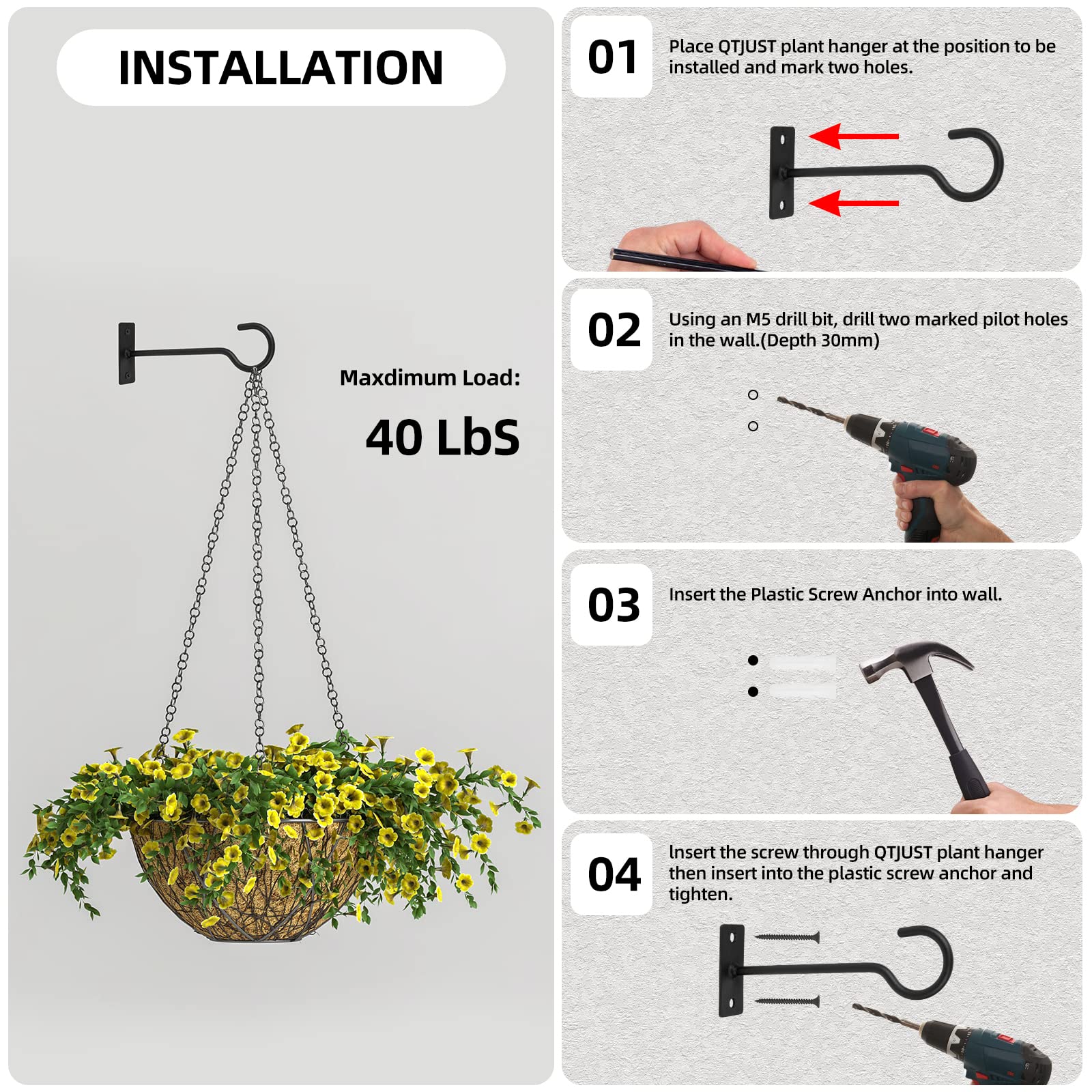 AHIOU HOME ZAAHG-P192487PH Plant-Hooks - View #7