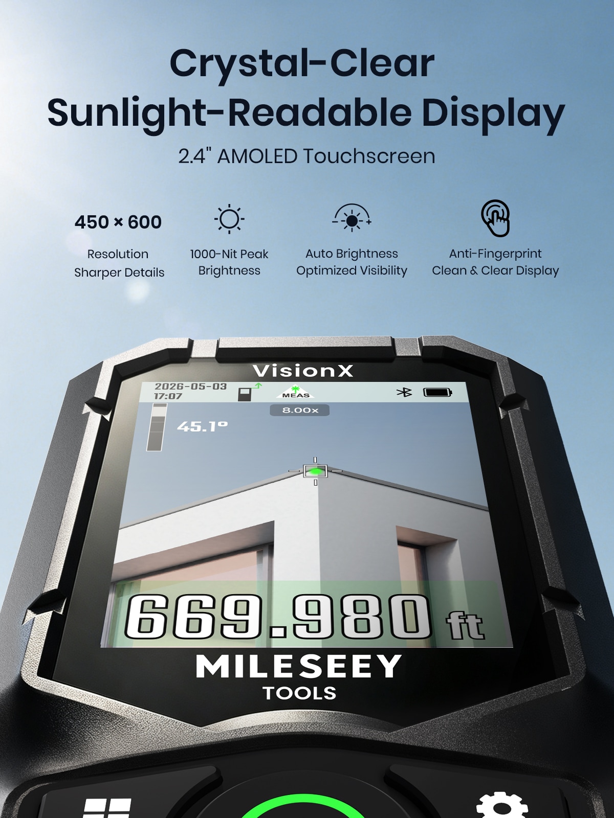 MILESEEY S50C Laser-Distance-Measurers - View #2