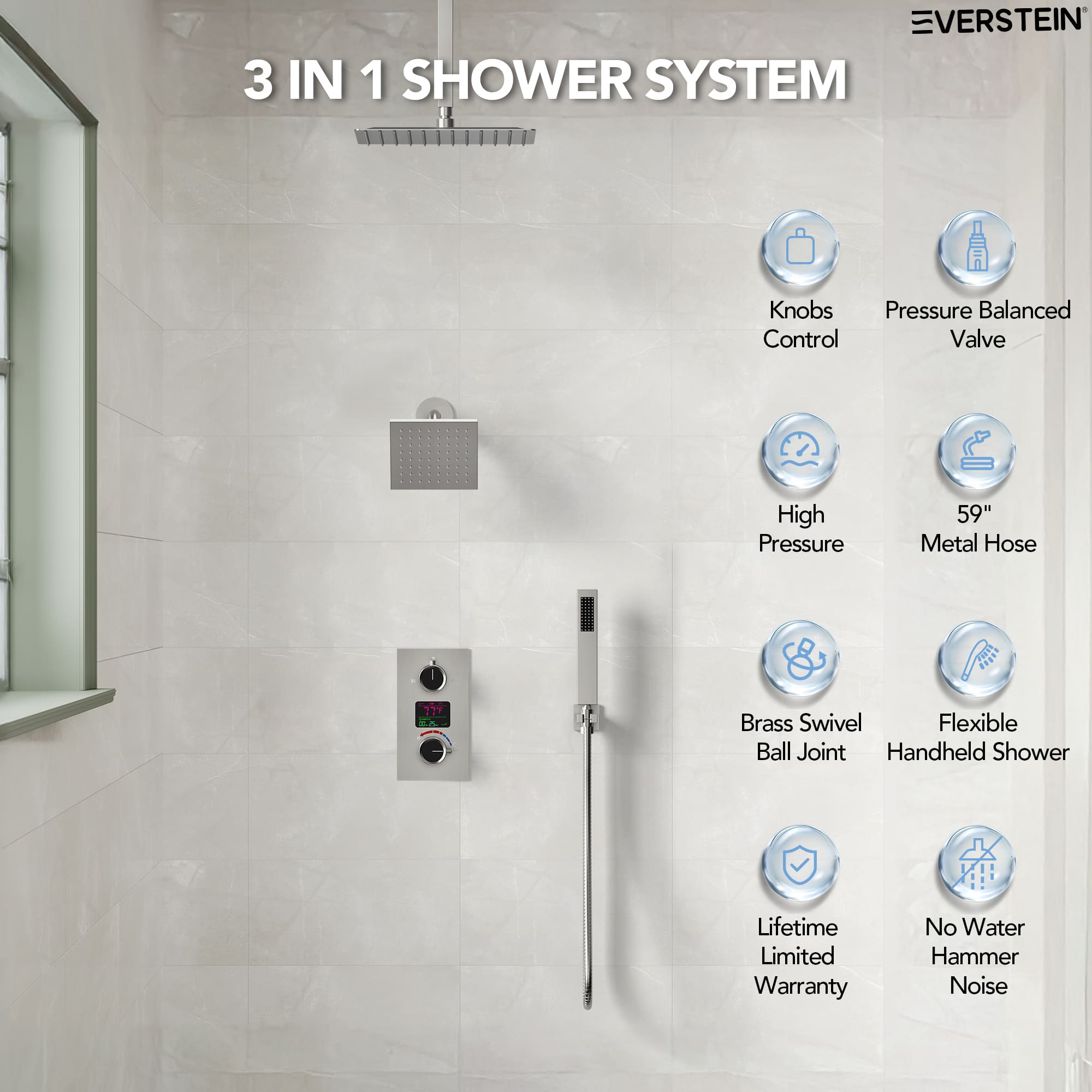 EVERSTEIN SFS-1033-NK12 Tub-Shower-Faucets - View #2