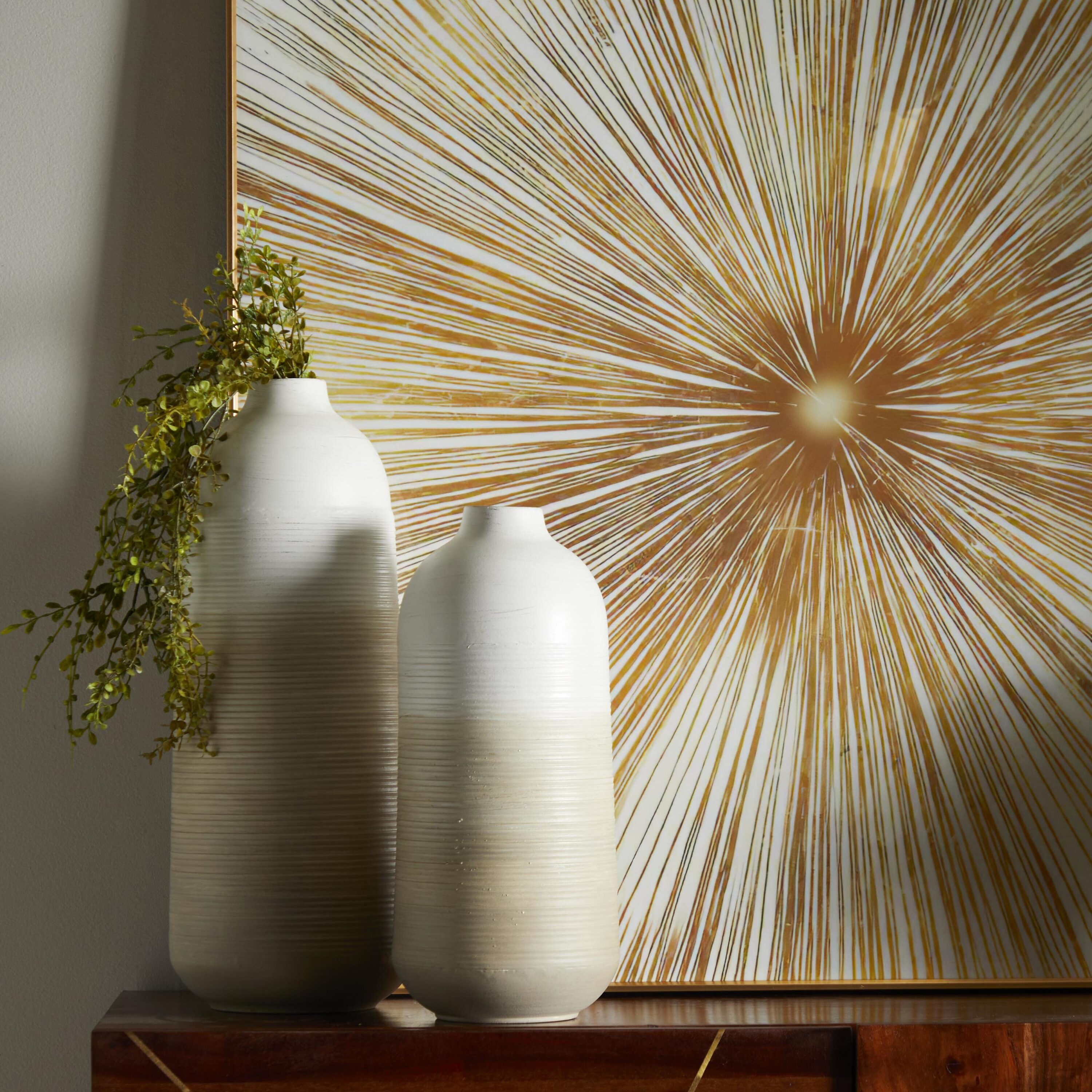 Grayson Lane 32981 2 -Pack Brown Metal Modern Vase