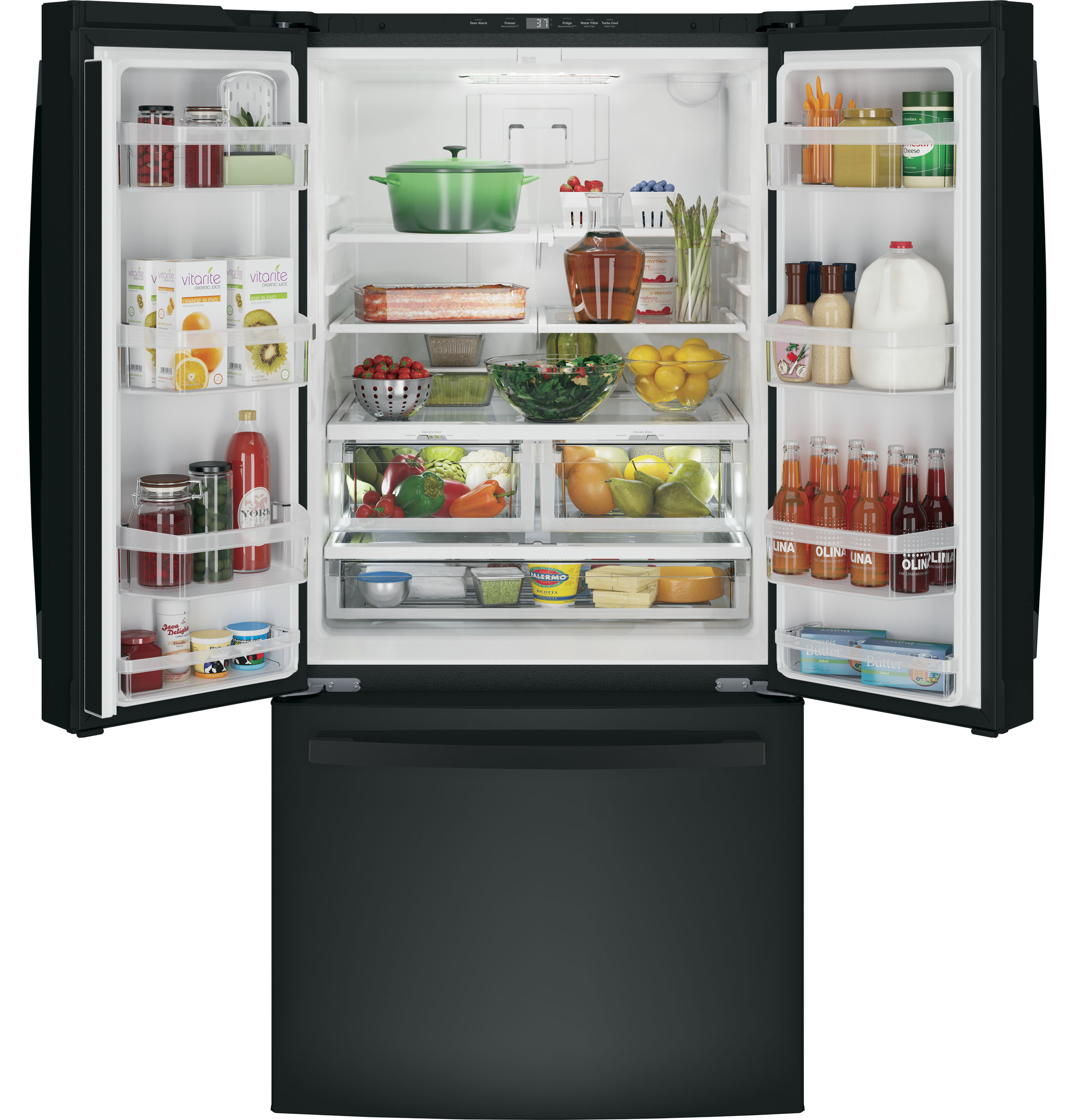 STJÄRNSTATUS French door refrigerator, black Stainless steel, 21.6 cu.ft -  IKEA