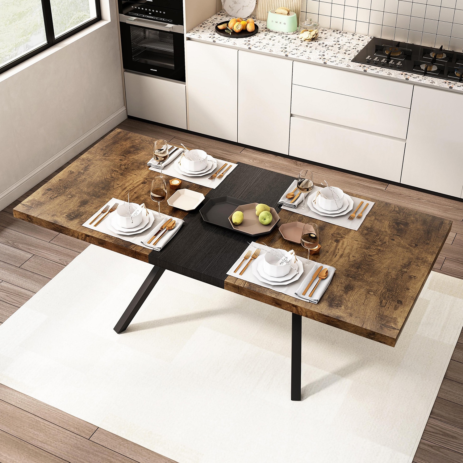 SINOFURN SYA010072GY Dining-Tables - View #4