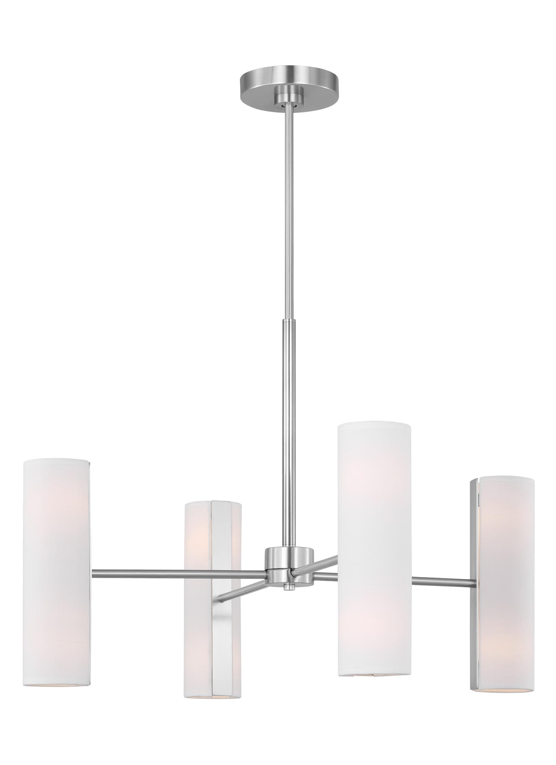 Capalino 30" Black Mid-Century Modern 8-Light Chandelier