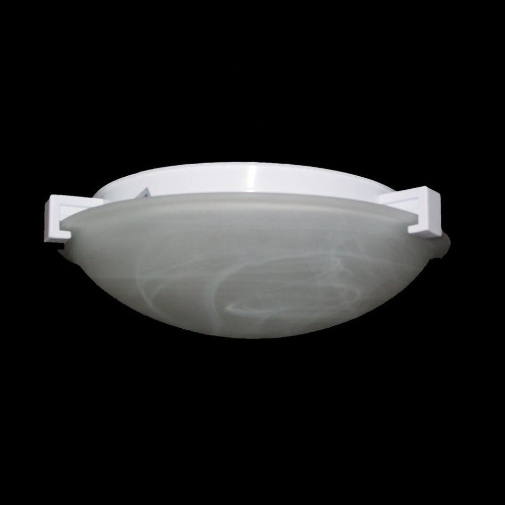 PLC Lighting 7016RU226GU24 1-Light 16-in Rust Flush Mount Light