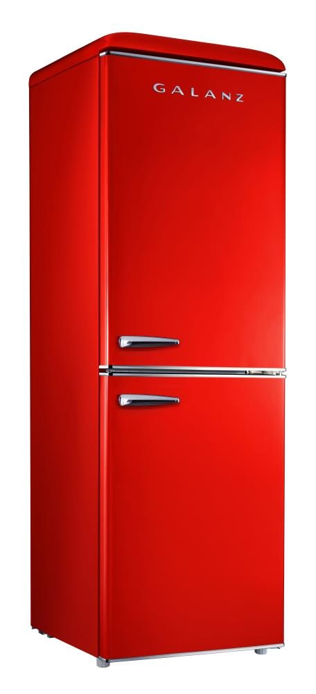 Commercial Cool CCRR4LR 4.0 Cu. ft. Retro Refrigerator with Freezer Red