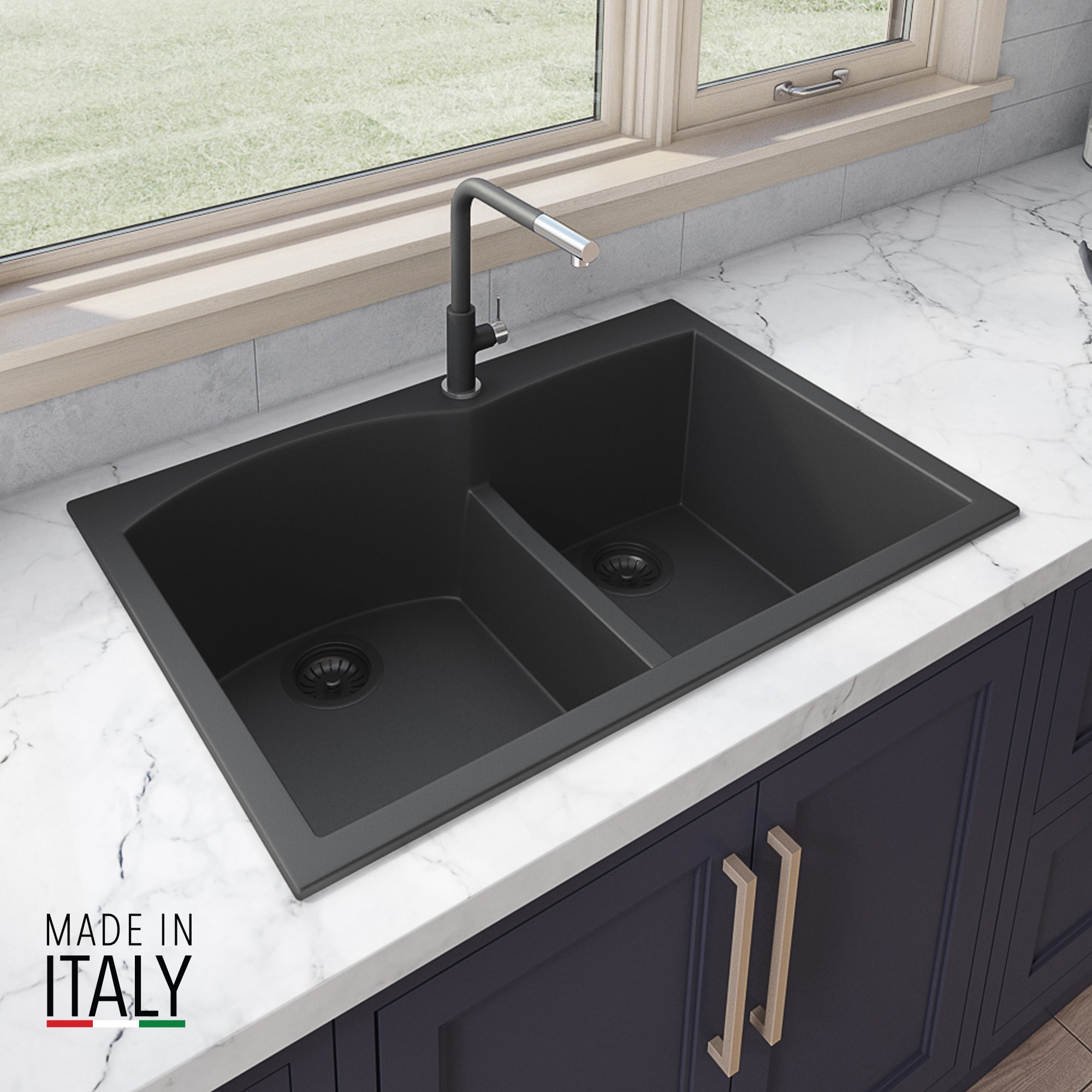 Ruvati RVG1345BK Kitchen-Sinks - View #4