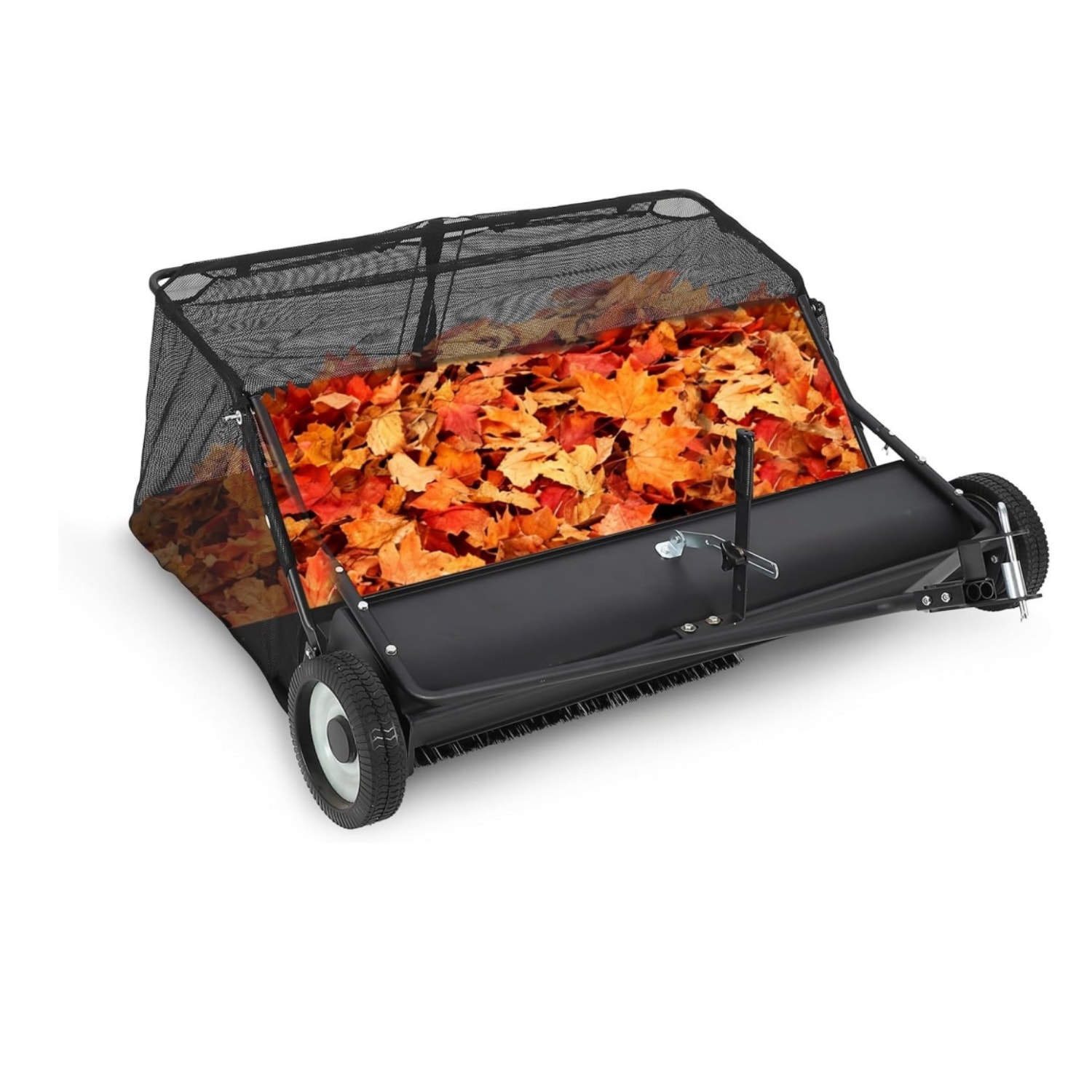 42-Inch Tow-Behind Lawn Sweeper 21 cu. ft. Hopper Bag  Adjustable Brush