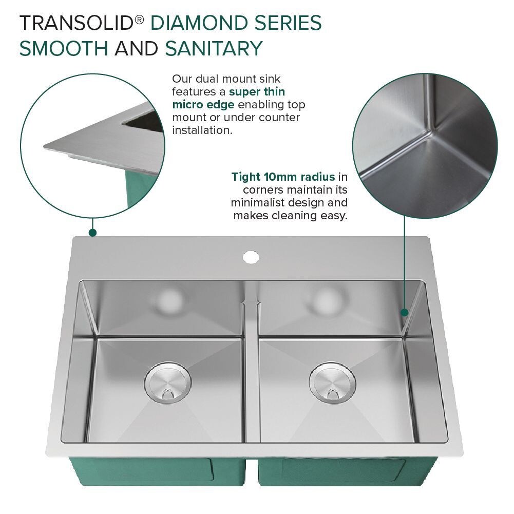 Transolid KKM-DTDE332210-5 Kitchen-Sinks - View #5