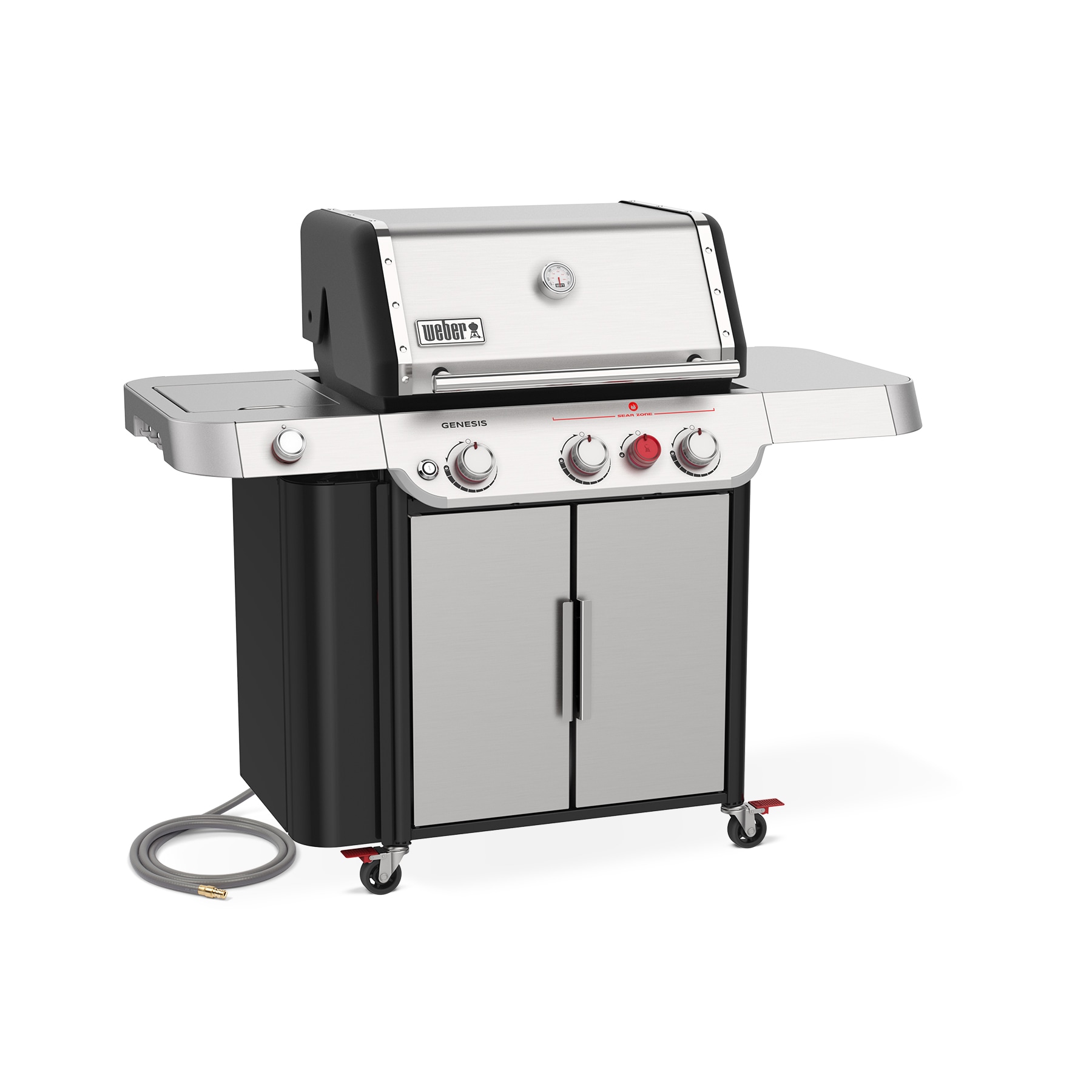 Weber Genesis S-335 Stainless Steel 3-Burner Natural Gas Grill With 1 ...