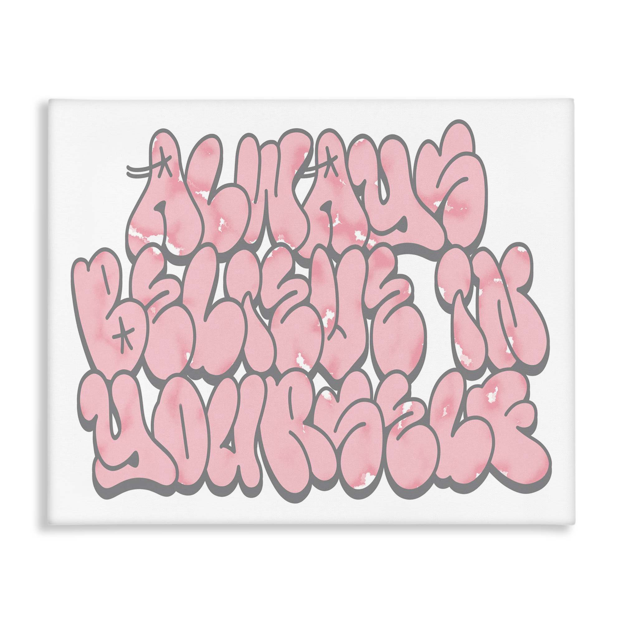 Stupell Industries BS-444-CN-16X20 Believe in Yourself Graffiti Canvas Wall Art By Marcus Prime 20 x 16