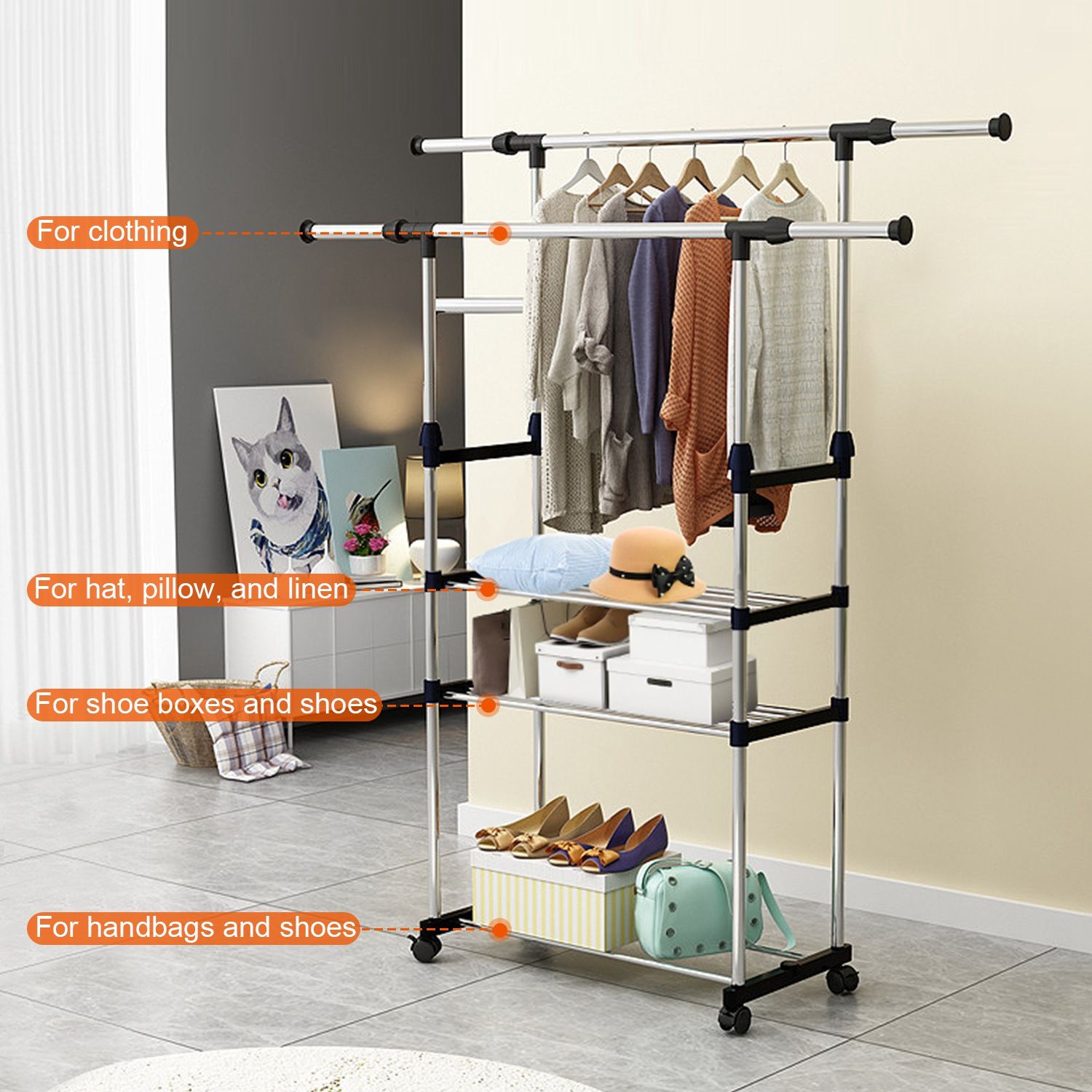 JUSHUA MT-X3SP5U Garment-Racks - View #4