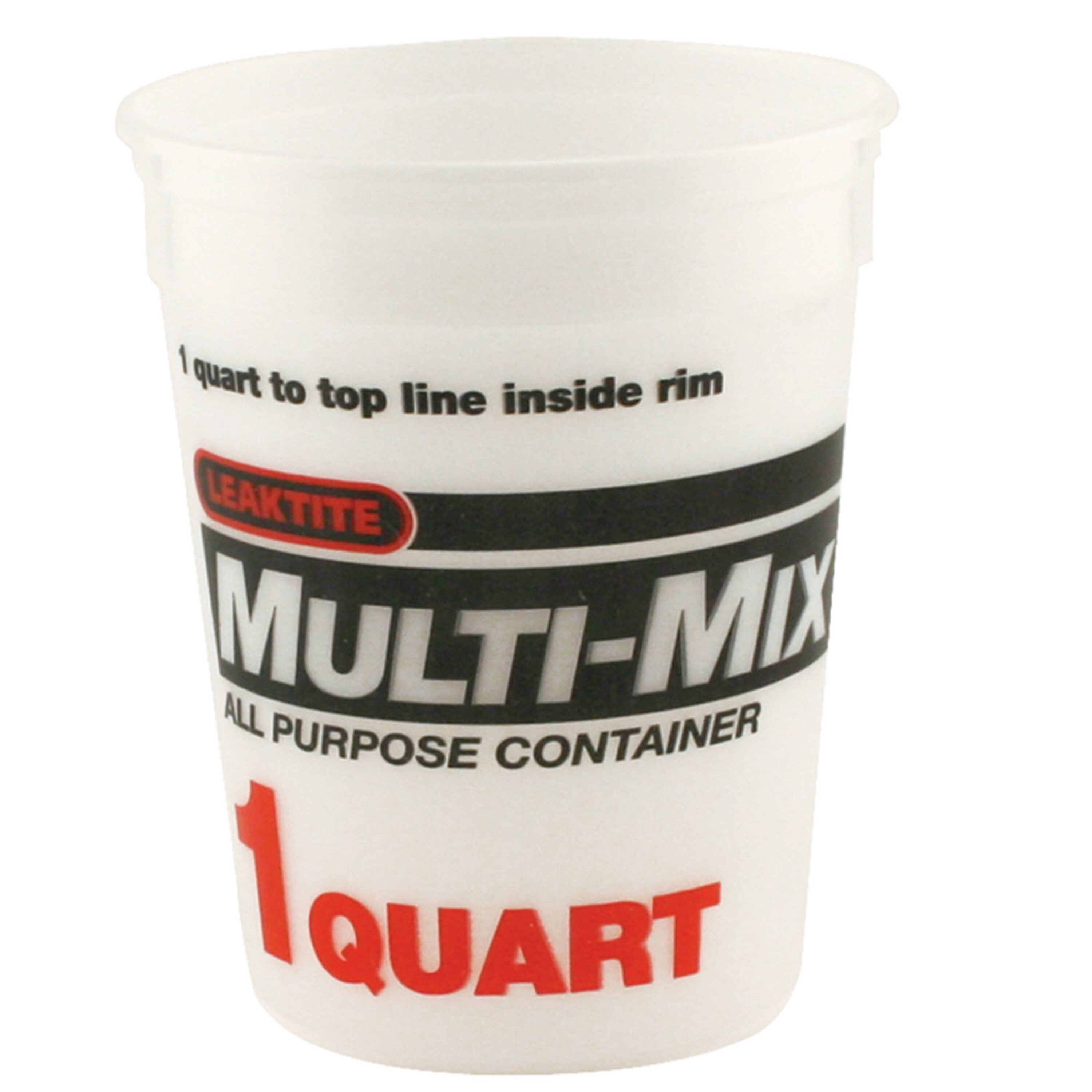 1-Quart Plastic Paint Bucket (3 Pack) - Triple Lock Airtight Seal - Minimizes Skimming - Rust Proof - Odor & Chemical Resistant - 32 fl oz 1990