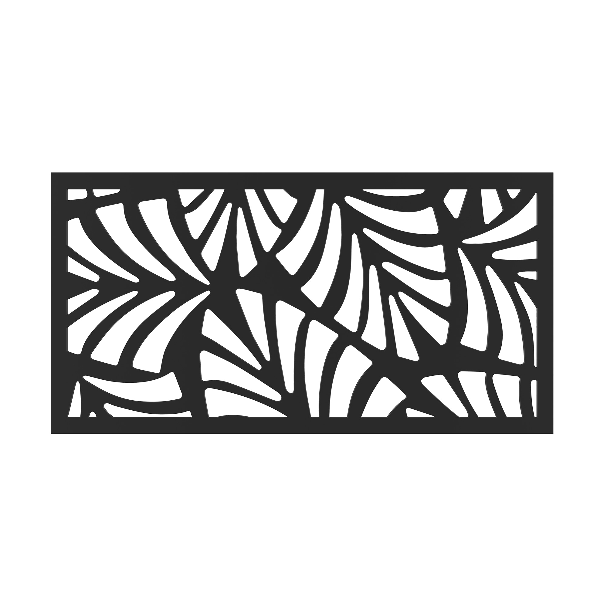 Deckorators 544665 Black Palm Polypropylene Privacy Screen panel