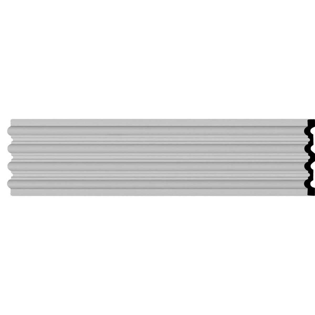 Gray Urethane Decorative Fluted Casing Set