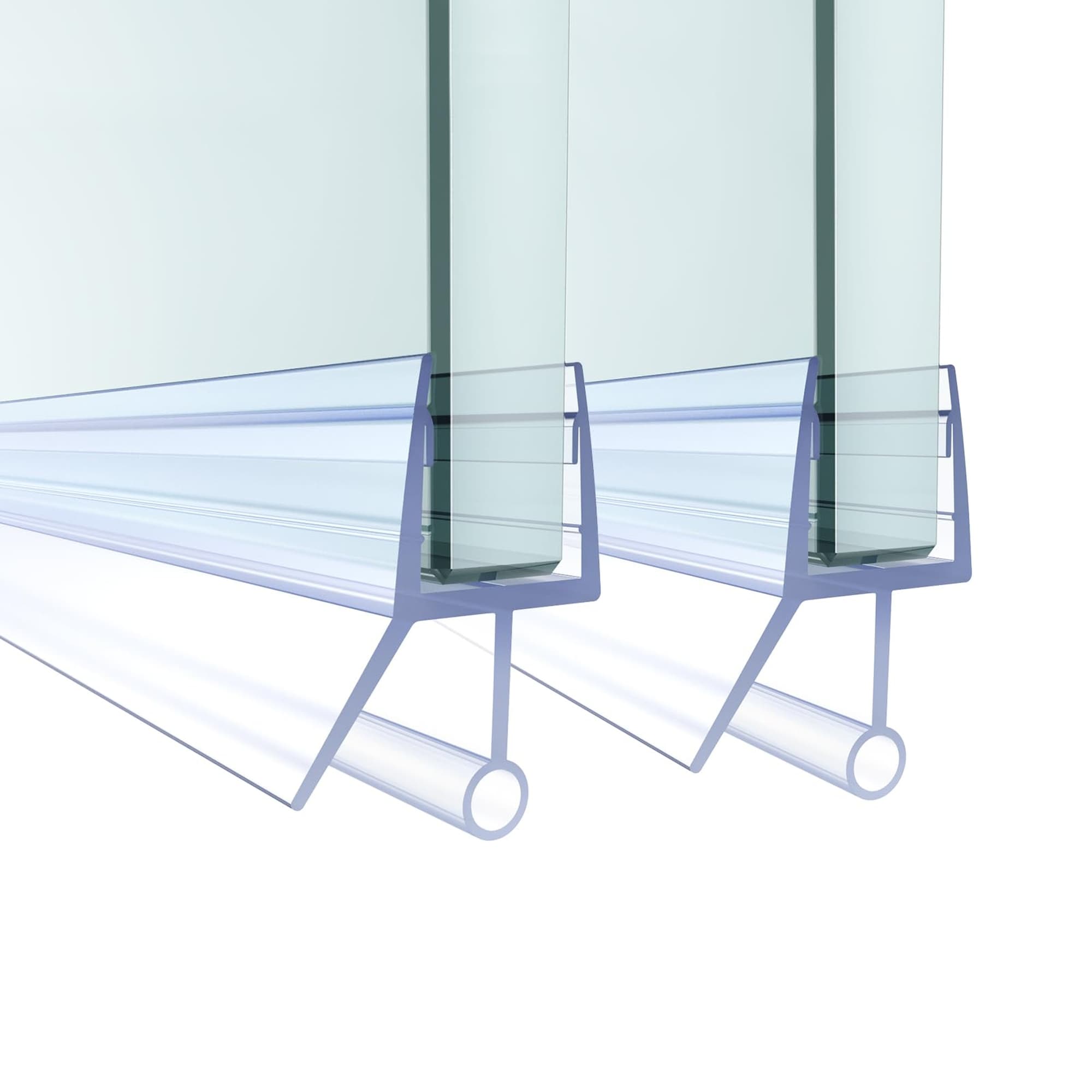 Wudkey 5/16In Thick 36Inch Length Frameless Glass Shower Door Bottom Seal Strip 2 Pack