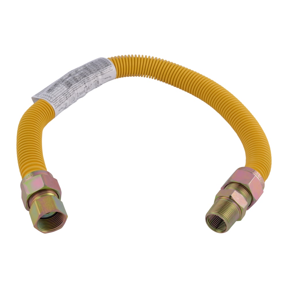 EASTMAN 48-in 3/8-in Od Inlet x 1/2-in Od Outlet Stainless Steel Gas  Connector in the Appliance Supply Lines & Drain Hoses department at