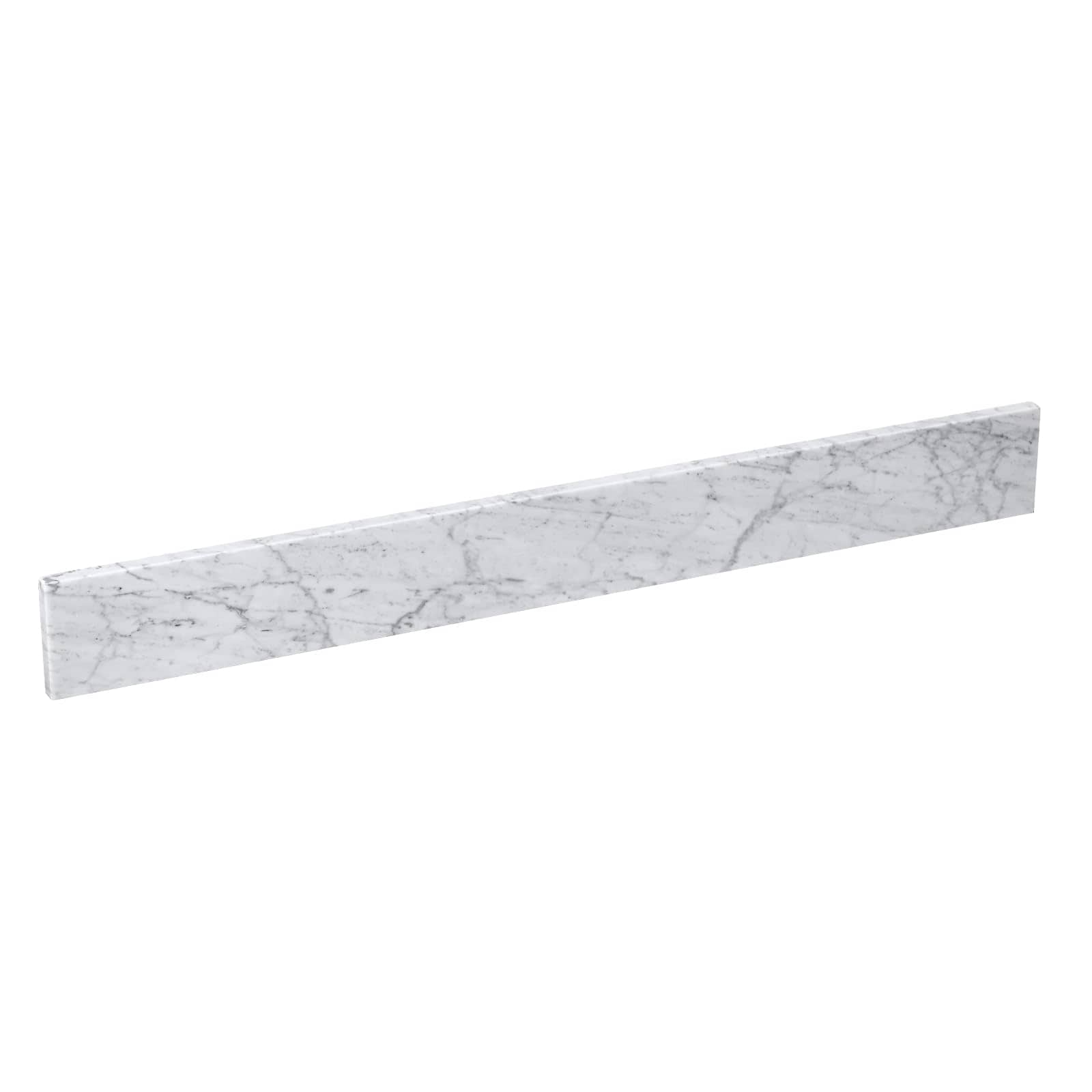 IUEST 36 Inch Natural Marble Backsplash for Bathroom Vanity Sink Top 36 in W by 4 in H in Carrara Marble durable home and garden accessory #LIU0817R814