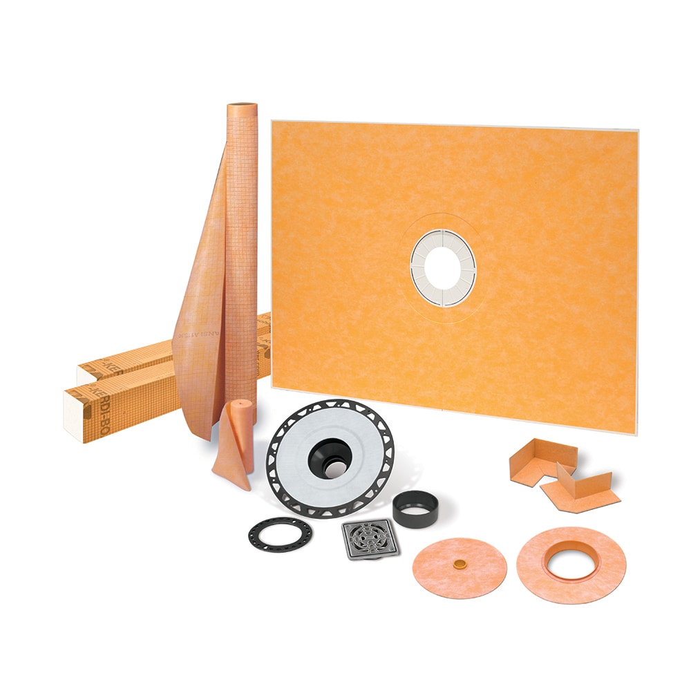 Schluter Systems KSK9651525ABSE Kerdi-Shower-Kit 38-in x 60-in ABS Stainless Steel