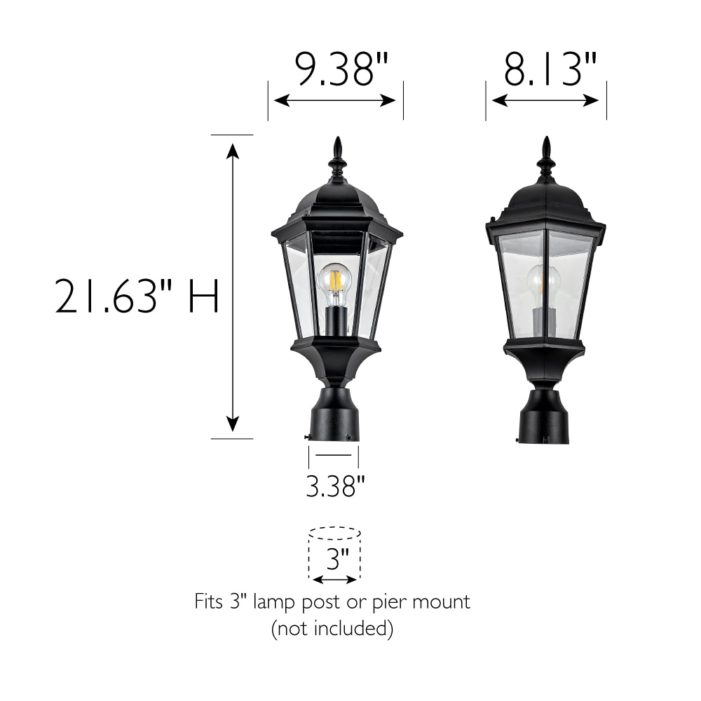 Design House 589192-TBK Post-Lights - View #3
