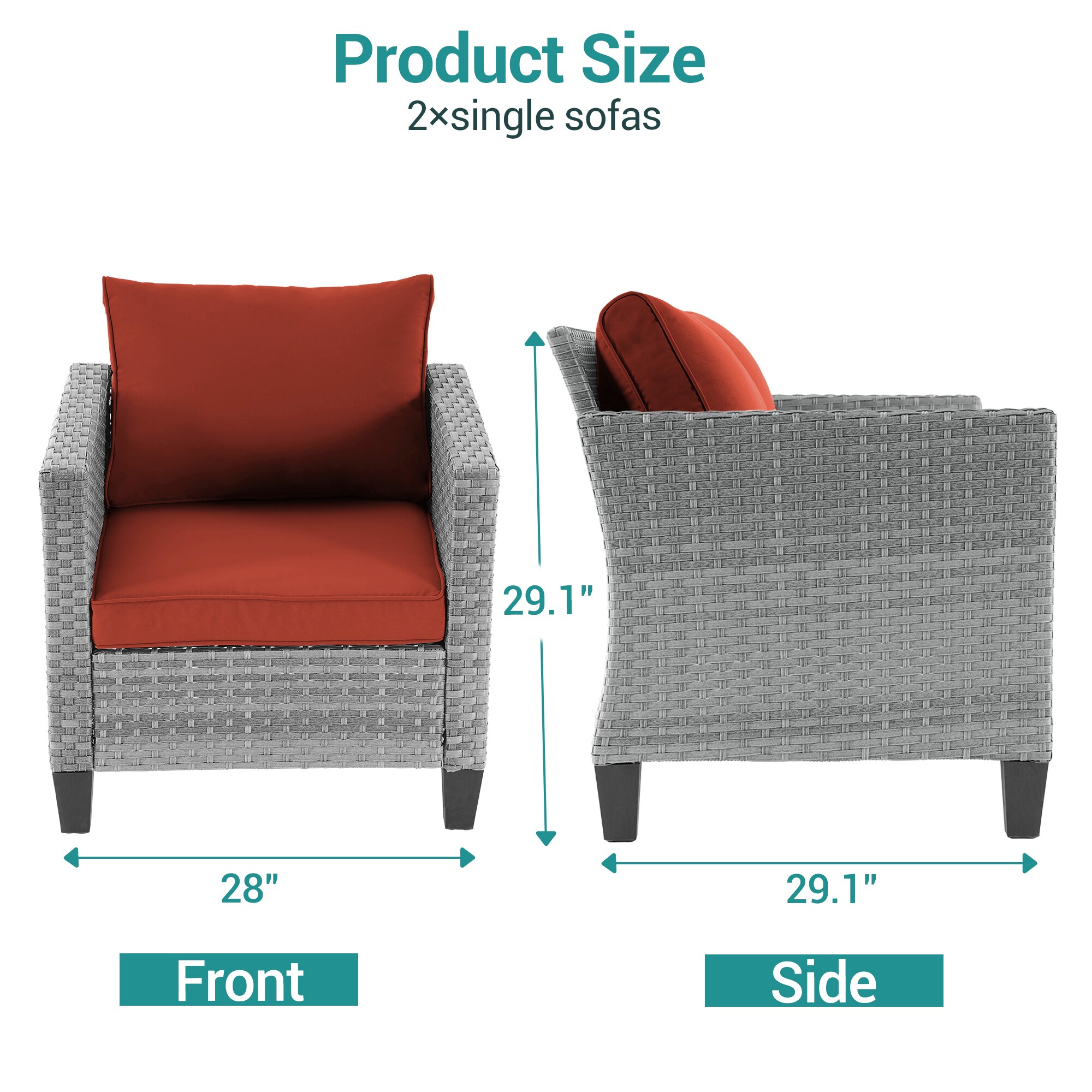 Sonkuki SD-PS-S2HOG Patio-Chairs - View #4