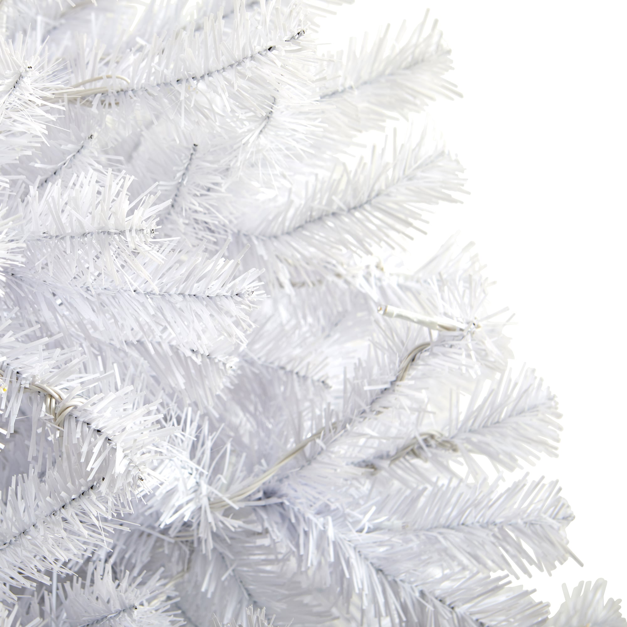 6ft White Pine Artificial Christmas Tree with Bendable Branches