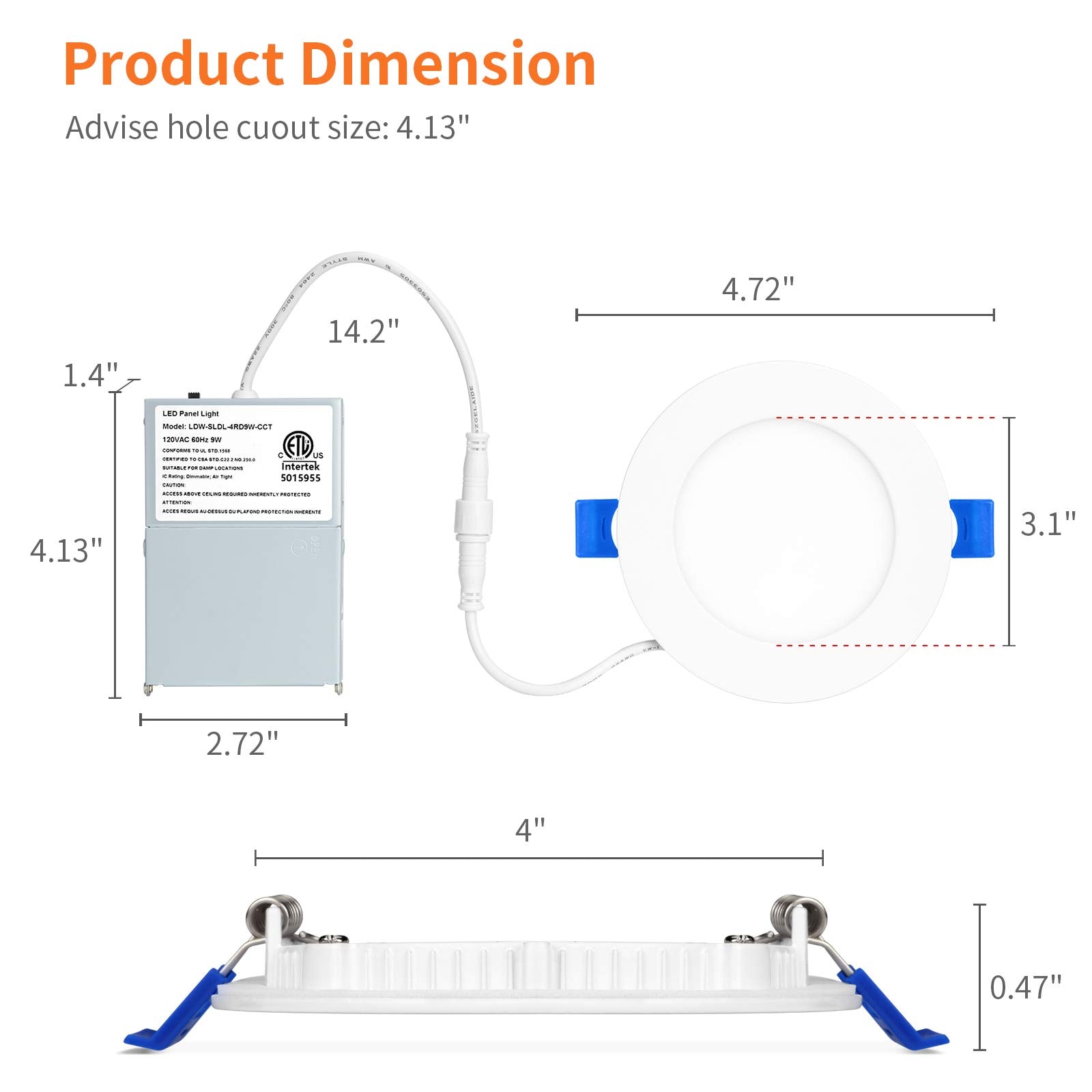 DYRCJ LDY0804E222 Led-Retrofit-Downlight - View #3