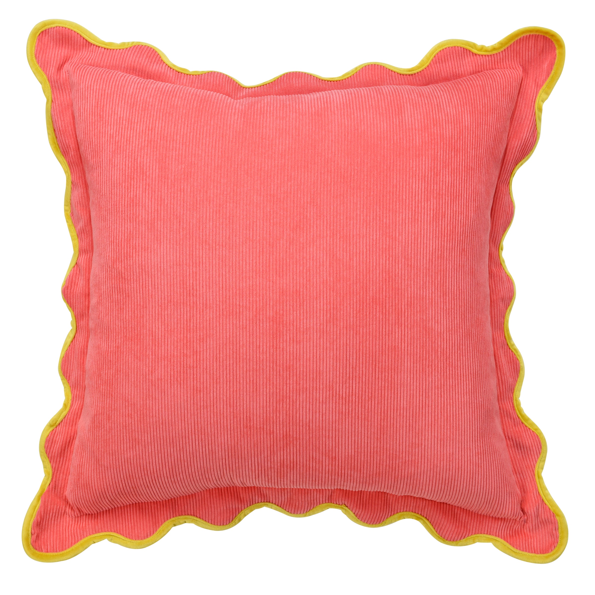 StyleCraft Home Collection Sophie 22-in x 22-in Coral Pink, Lavender Lemon Yellow Square Indoor Decorative Pillow