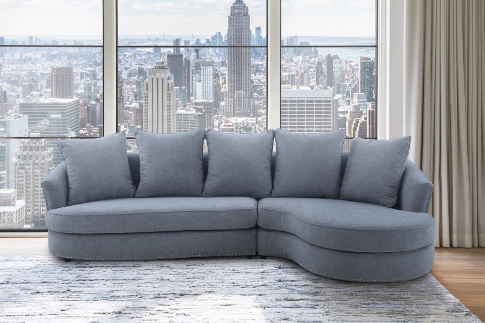 Armen Living LCQNCOGR Sofas-Loveseats - View #8