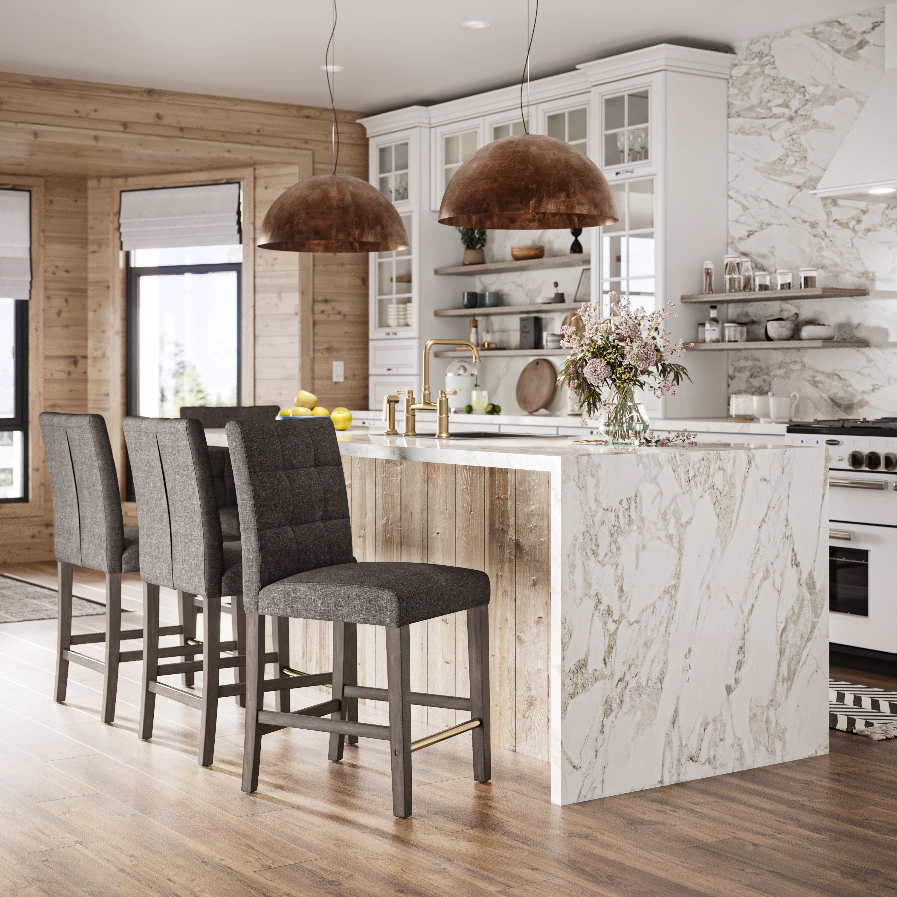 CorLiving DAD-444-B stools - View #2