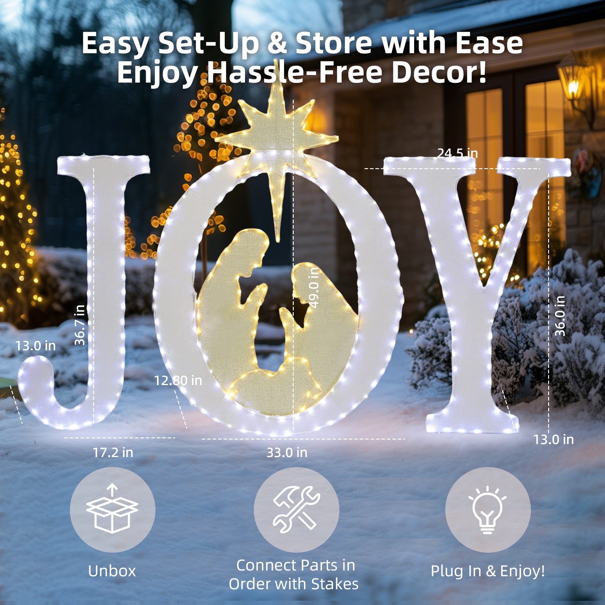 Starfree HOXSOD0201WHT Outdoor-Christmas-Decor - View #9