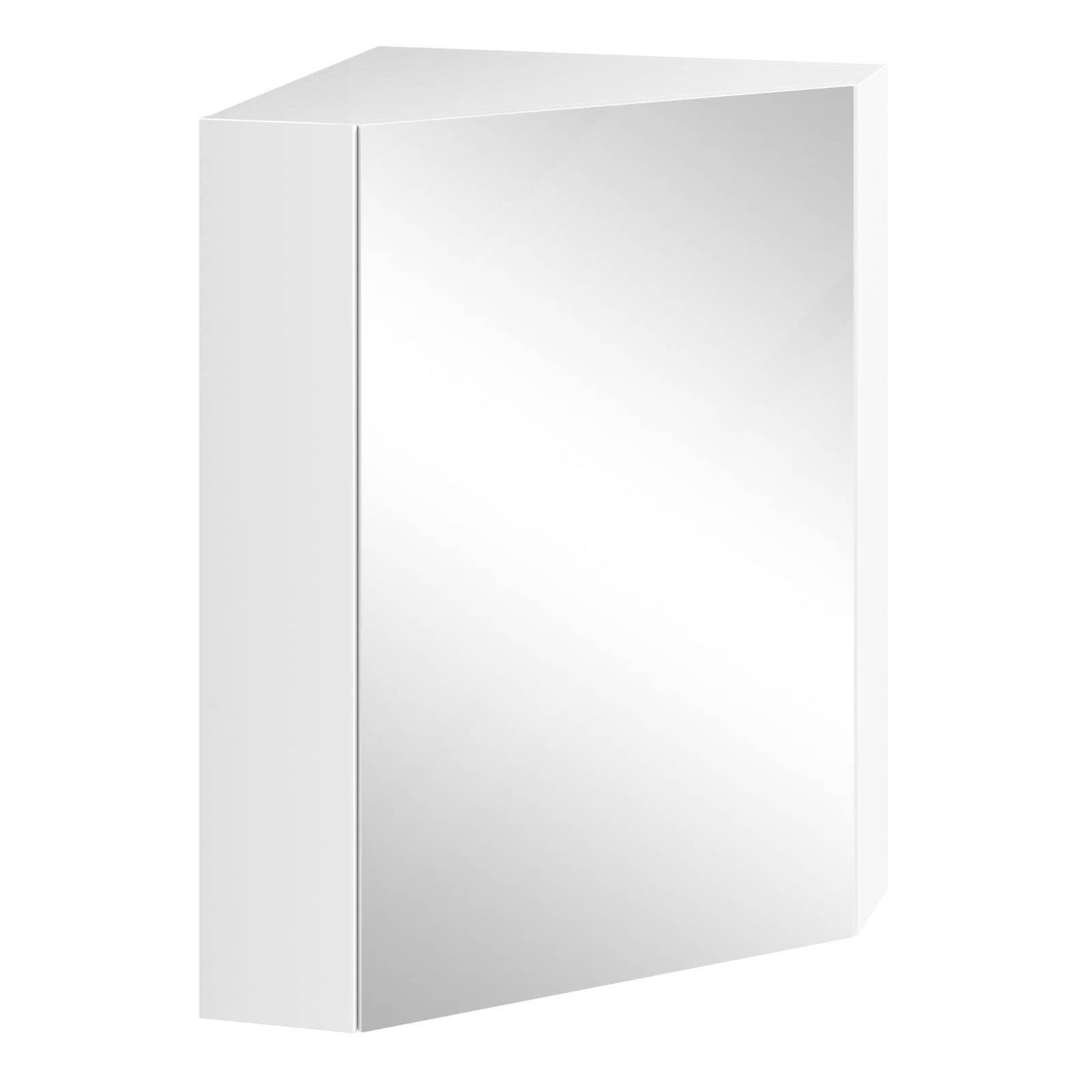 WELLFOR UIS12211WH 16-in x 23.5-in x 15.5-in White Soft Close Bathroom Wall Cabinet