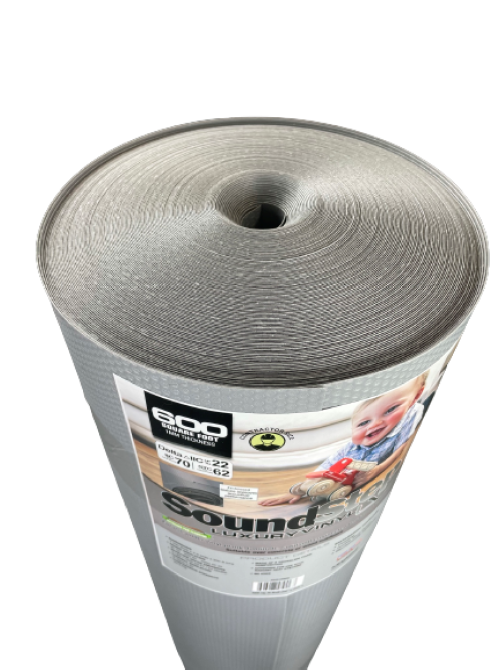 SoundStep LV Luxury Vinyl, Laminate, or Wood 200-ft x 3-ft x 1-mm Premium  Foam Flooring Underlayment (600-sq ft / (Roll) in the Flooring Underlayment  department at