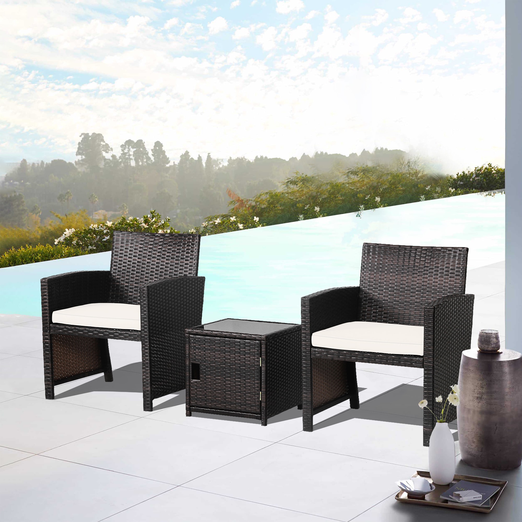 WELLFOR OUJ69444WH Patio-Conversation-Sets - View #4