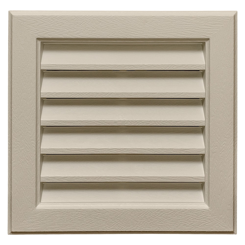 Novik 14-in x 14-in Sandstone Square Plastic Gable Louver Vent