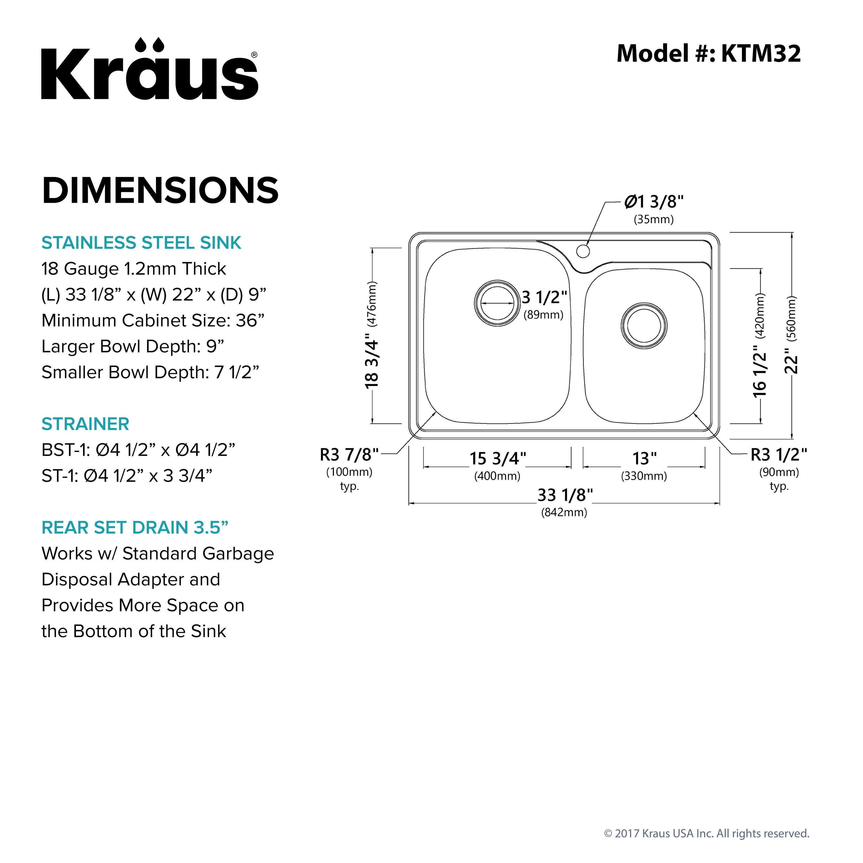 Kraus KTM32 Kitchen-Sinks - View #3
