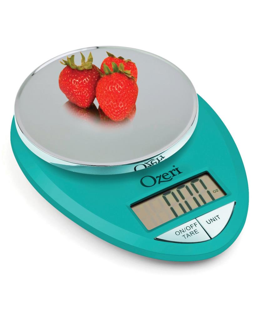 Ozeri Touch III 22 lb Digital Kitchen Scale with Calorie Counter in  Tempered Red