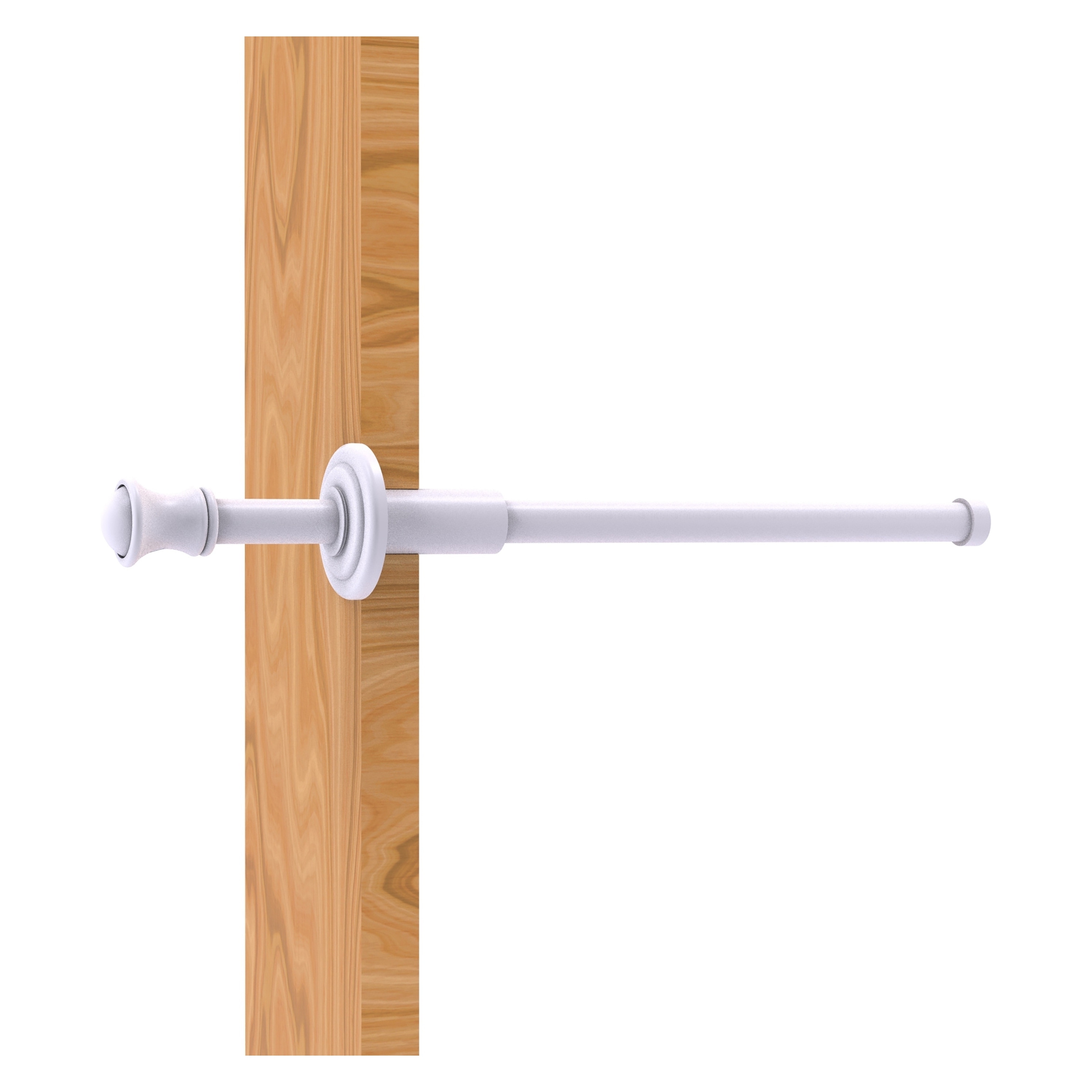 Allied Brass CL-23-WHM Carolina Matte White Single -Hook Wall mount Towel Hook