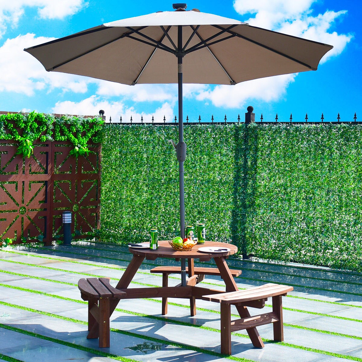 Clihome CWCH-OP70443 Picnic-Tables - View #2