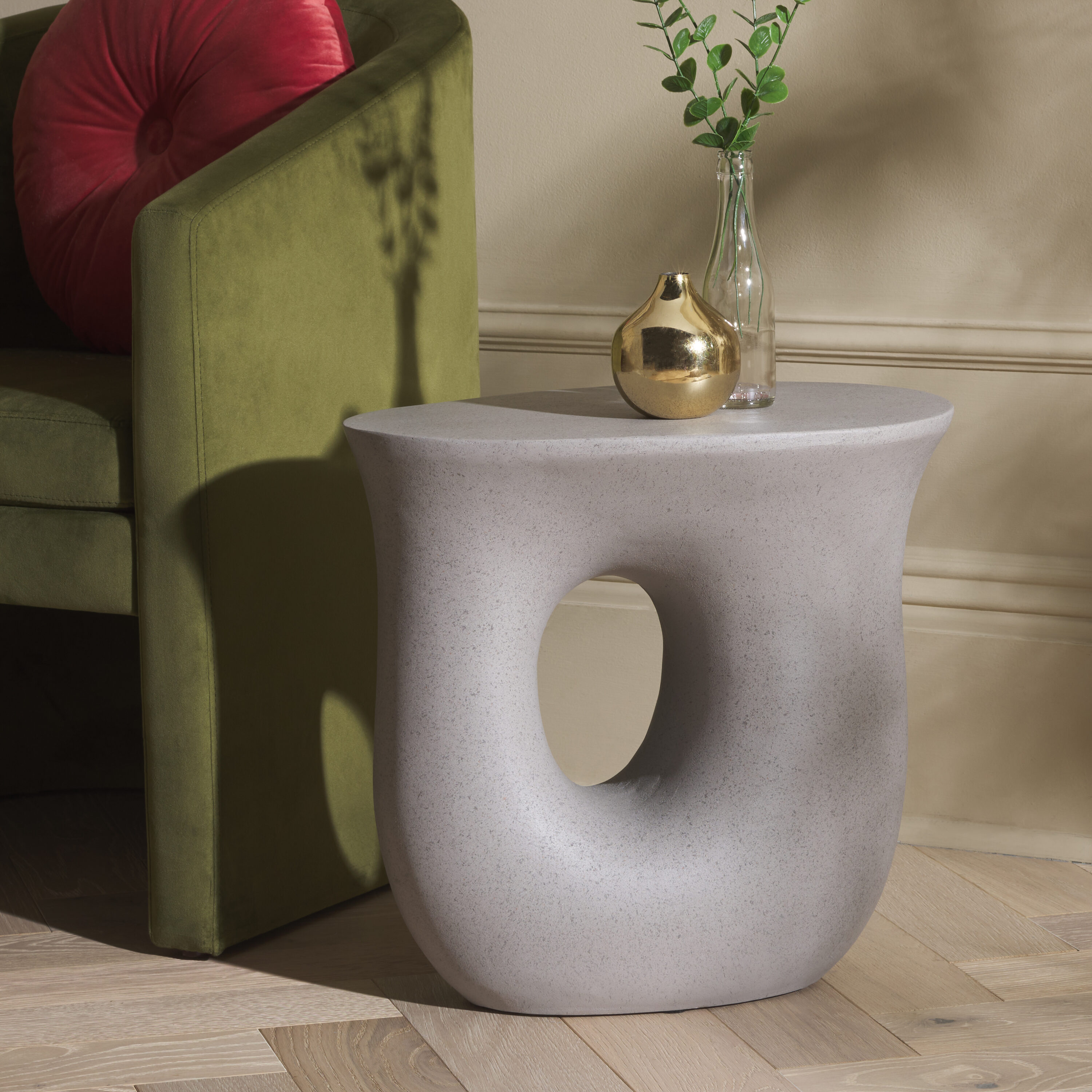 Modern Nc Coating Accent Table Set