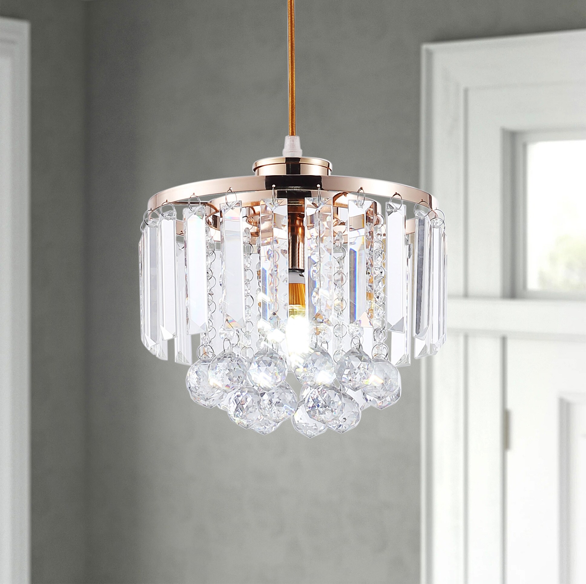 Plug in modern store chandelier