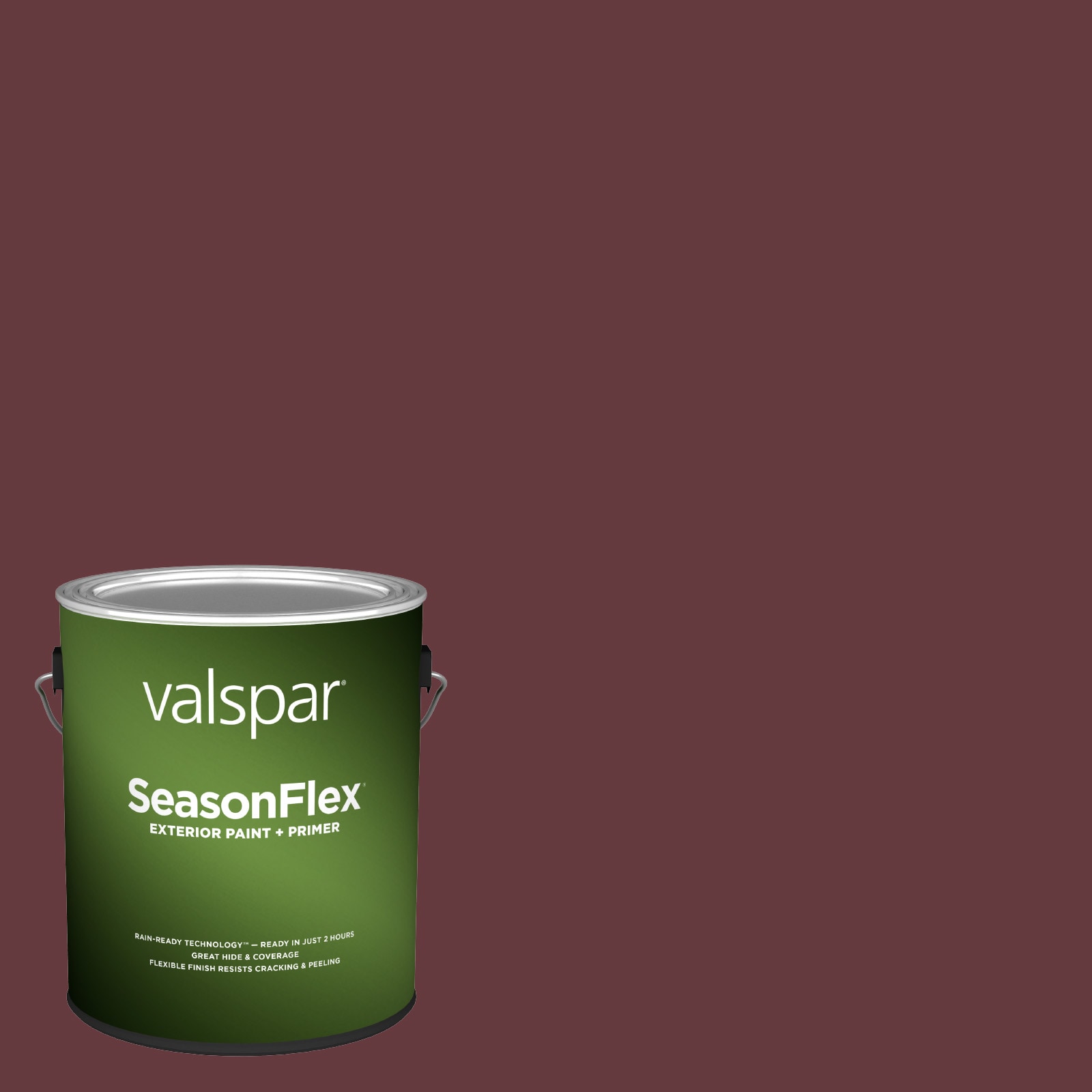 SeasonFlex Semi-gloss Royal Garnet 1011-5 Latex Exterior Paint + Primer (1-Gallon) | - Valspar 1011-5-936256